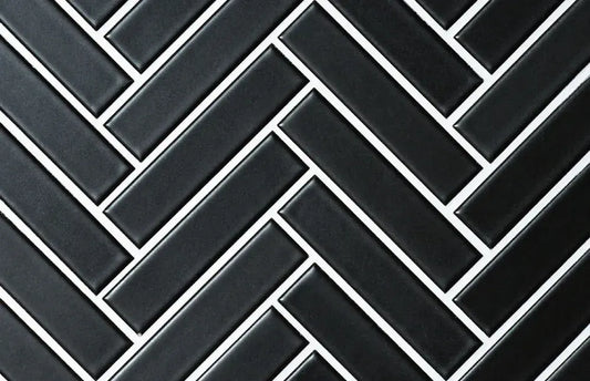 Shop Cepac Retro RT-142M Matte Black 1x4 HerringboneÃƒÆ’Ã¢â‚¬Å¡Ãƒâ€šÃ‚Â |ÃƒÆ’Ã¢â‚¬Å¡Ãƒâ€šÃ‚Â ÃƒÆ’Ã¢â‚¬Å¡Ãƒâ€šÃ‚Â  Artistic Tile & Stone