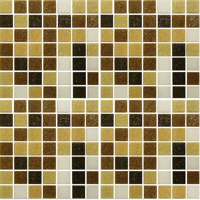 FGM 3/4x3/4 Glass Mosaic Brown MixÃƒâ€šÃ‚Â 