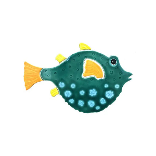 Mosaic Puffer Fish 10x7 Fujiwa