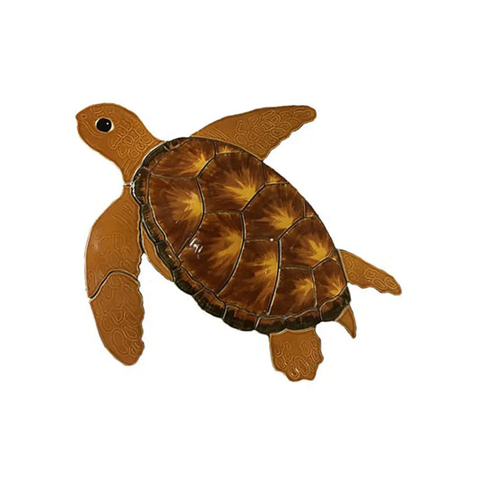 Shop Mosaic Turtle Choco 15x13 |   Artistic Tile & Stone