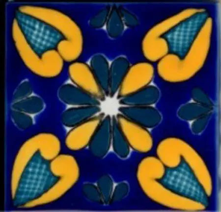 Shop Majolica Porcelain Baroque 4x4 #1 | Artistic Tile & Stone
