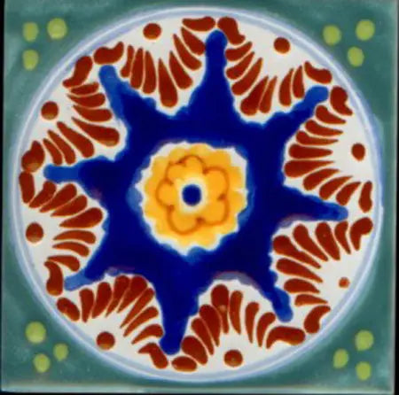 Shop Majolica Porcelain Baroque 4x4 #2 | Artistic Tile & Stone