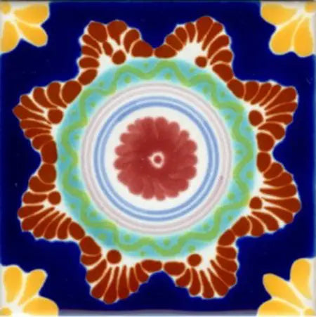 Shop Majolica Porcelain Baroque 4x4 #4 | Artistic Tile & Stone