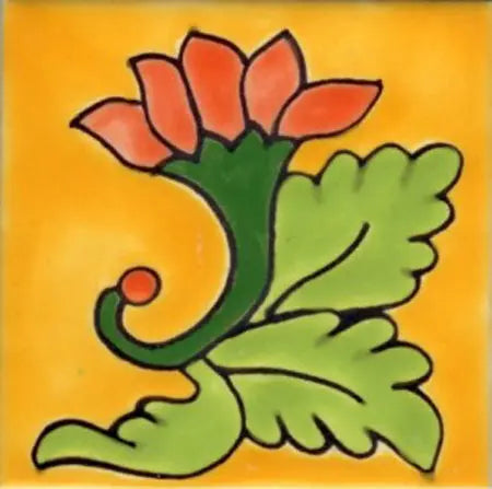 Shop Majolica Porcelain Baroque 4x4 #6 | Artistic Tile & Stone