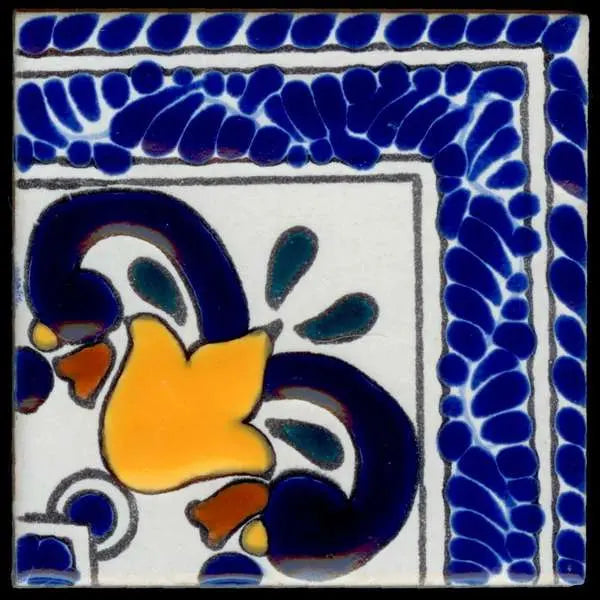 Shop Majolica Porcelain Baroque 6x6 #7 Corner | Artistic Tile & Stone