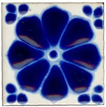 Shop Majolica Porcelain Colonial 2x2 #4 | Artistic Tile & Stone