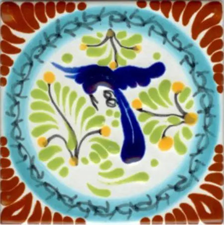 Shop Majolica Porcelain Colonial 4x4 #10 | Artistic Tile & Stone