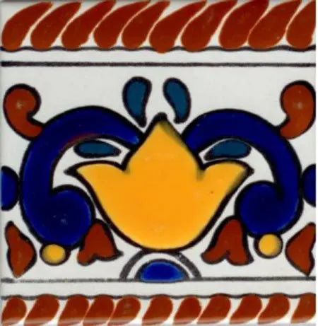 Shop Majolica Porcelain Colonial 4x4 #8 | Artistic Tile & Stone