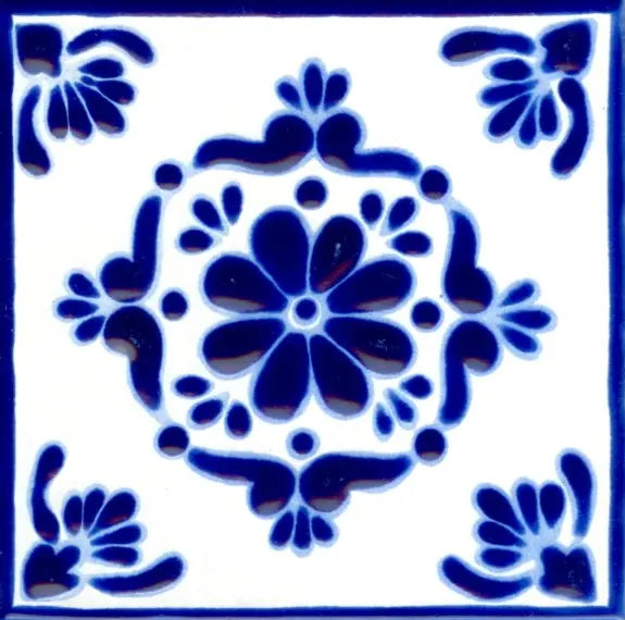 Majolica Porcelain Colonial 6x6 #4 