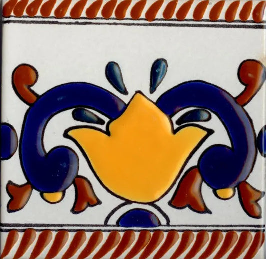 Shop Majolica Porcelain Colonial 6x6 #8 | Artistic Tile & Stone