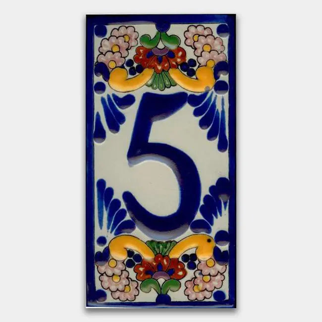 Shop House Number Baroque Style 2 #5 | Artistic Tile & Stone