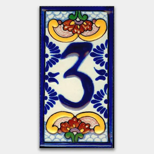 Shop House Number Baroque Style 3 #3 | Artistic Tile & Stone
