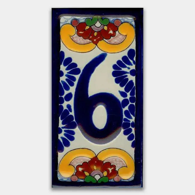 Shop House Number Baroque Style 3 #6 | Artistic Tile & Stone