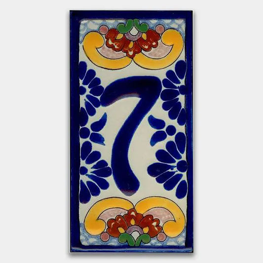 Shop House Number Baroque Style 3 #7 | Artistic Tile & Stone