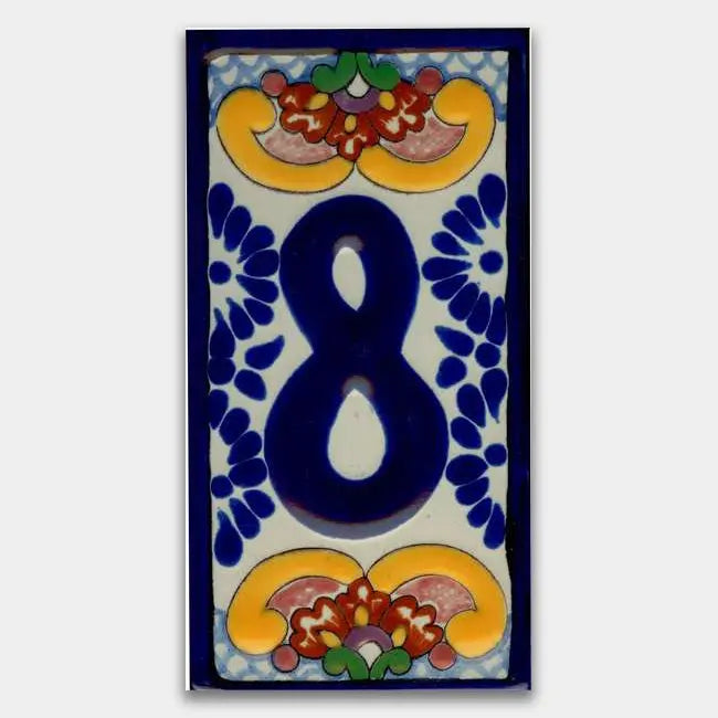 Shop House Number Baroque Style 3 #8 | Artistic Tile & Stone