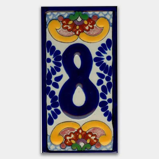 Shop House Number Baroque Style 3 #8 | Artistic Tile & Stone
