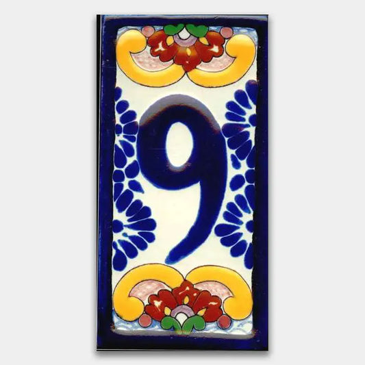 Shop House Number Baroque Style 3 #9 | Artistic Tile & Stone