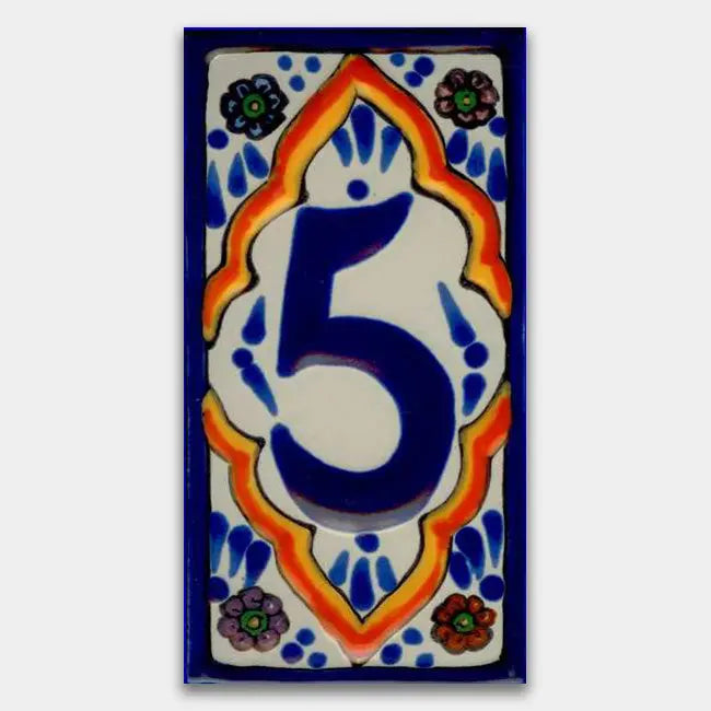 Shop House Number Baroque Style 4 #5 | Artistic Tile & Stone