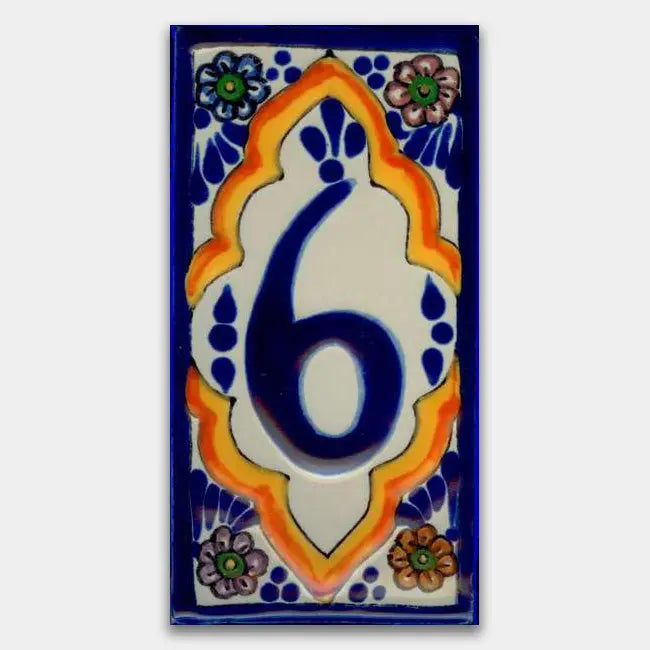Shop House Number Baroque Style 4 #6 | Artistic Tile & Stone