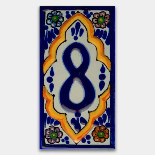 Shop House Number Baroque Style 4 #8 | Artistic Tile & Stone