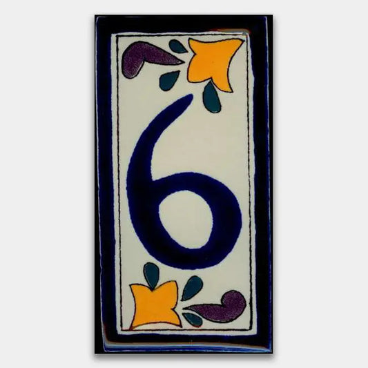 Shop House Number Classic Style 2 #6 | Artistic Tile & Stone