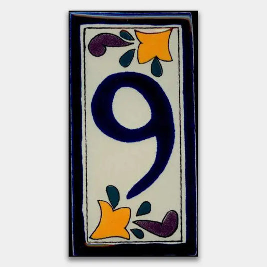 Shop House Number Classic Style 2 #9 | Artistic Tile & Stone