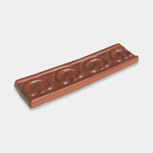 Shop Majolica Porcelain Cinnamon Listello 6 in | Artistic Tile & Stone