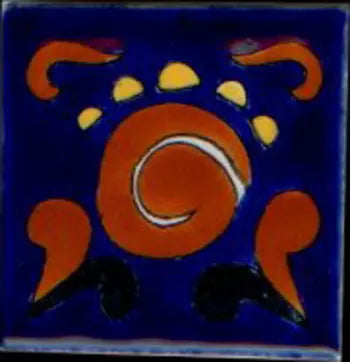 Shop Majolica Porcelain Maya 2x2 #1 | Artistic Tile & Stone