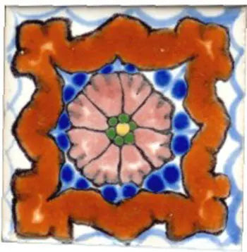 Shop Majolica Porcelain Maya 2x2 #2 | Artistic Tile & Stone
