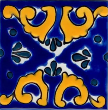 Shop Majolica Porcelain Maya 4x4 #3 | Artistic Tile & Stone