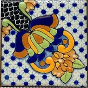 Majolica Porcelain Maya 4x4 #5 Corner 