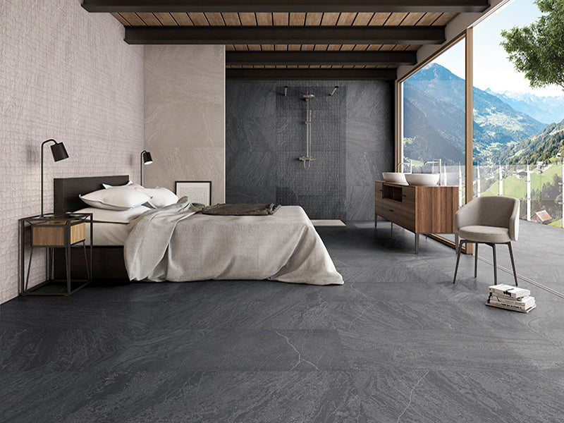 Shop Mir Jumanji Black 12 x 48 |   Artistic Tile & Stone
