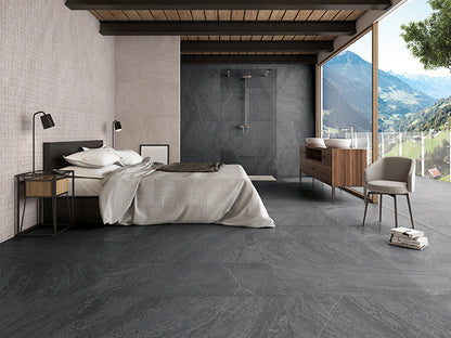 Shop Mir Jumanji Black 12 x 48 |   Artistic Tile & Stone
