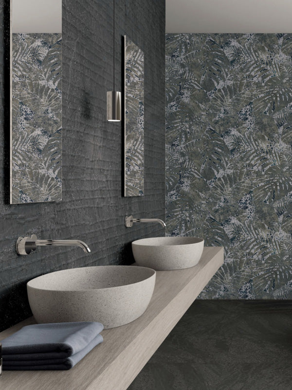 Shop Mir Jumanji Black Tropic Deco 12x48 |   Artistic Tile & Stone