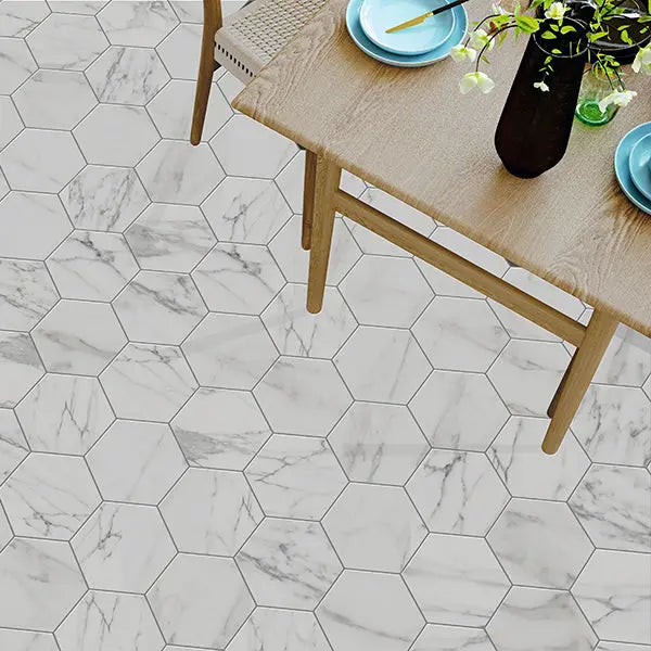 Shop Mir Terra Carrara Hex | Artistic Tile & Stone