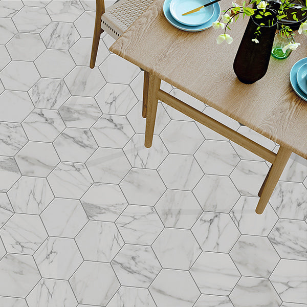 Shop Mir Terra Carrara Hex |   Artistic Tile & Stone