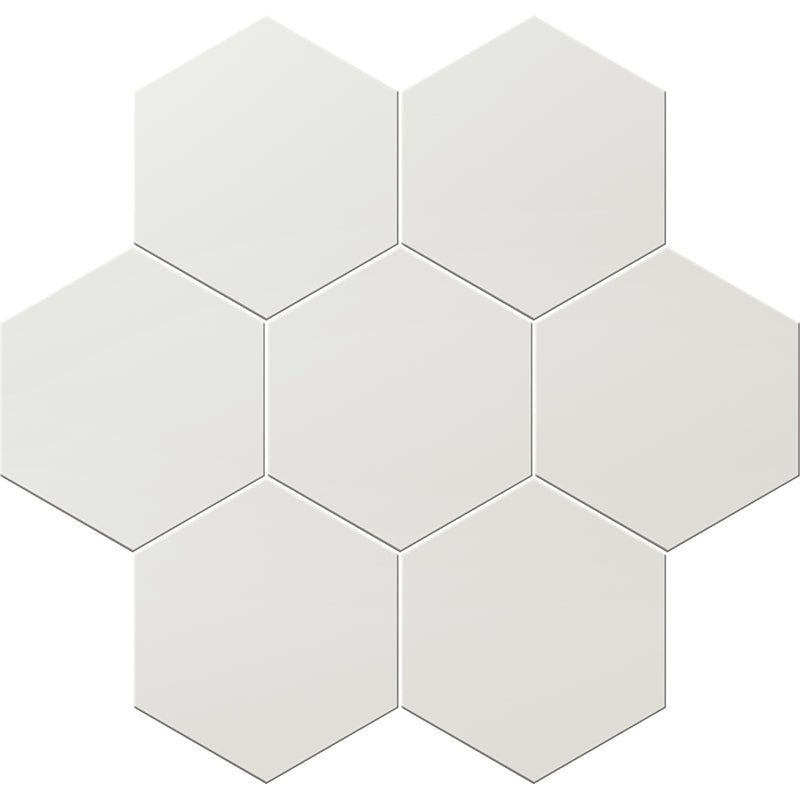 Shop Mir Terra White Hex |   Artistic Tile & Stone