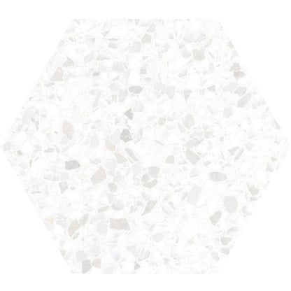 Shop Mir Terra White Speck Hex |   Artistic Tile & Stone