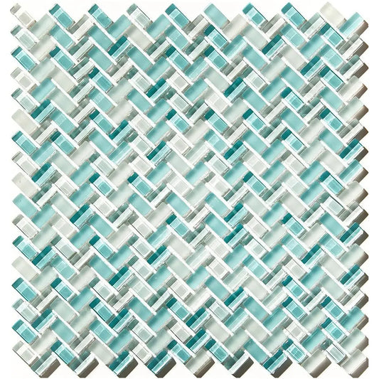 Shop Marcato Blend Seaside Herringbone 3/8 x 3/4 | Artistic Tile & Stone