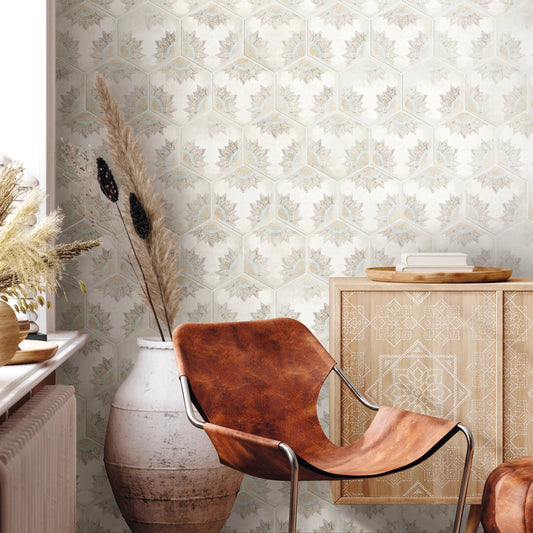 Shop Habitiana Flora 8 inch Hex |   Artistic Tile & Stone