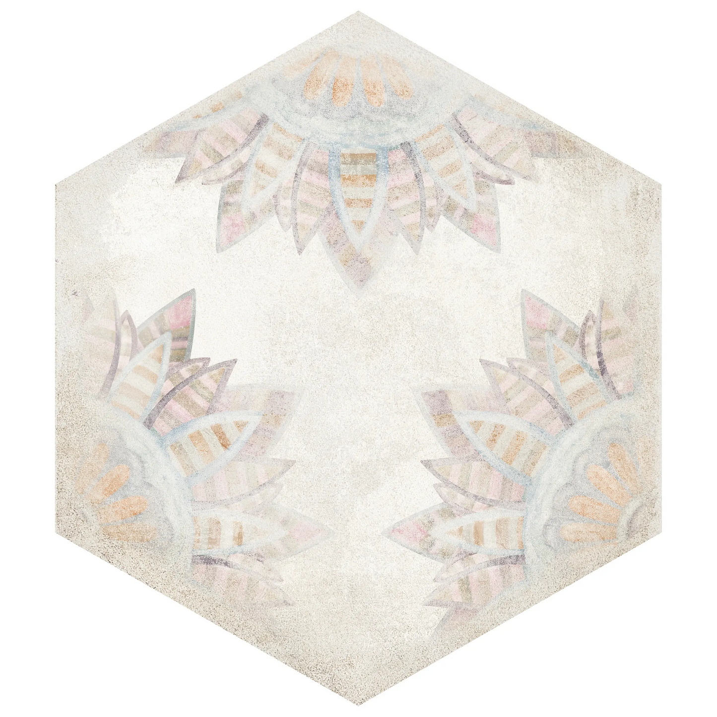 Shop Marcato Habitiana Flora 8 inch Hex |   Artistic Tile & Stone