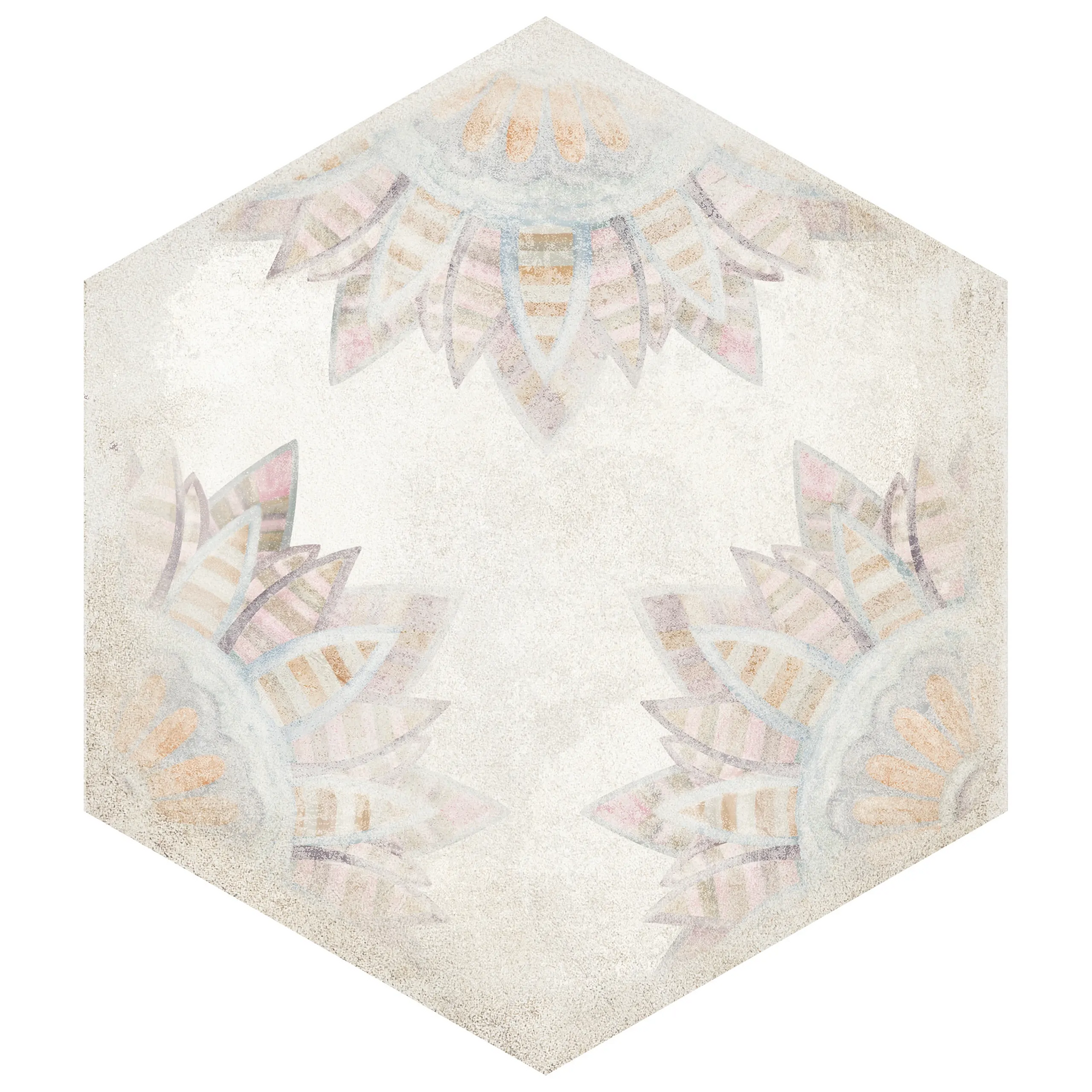 Shop Marcato Habitiana Flora 8 inch Hex |   Artistic Tile & Stone
