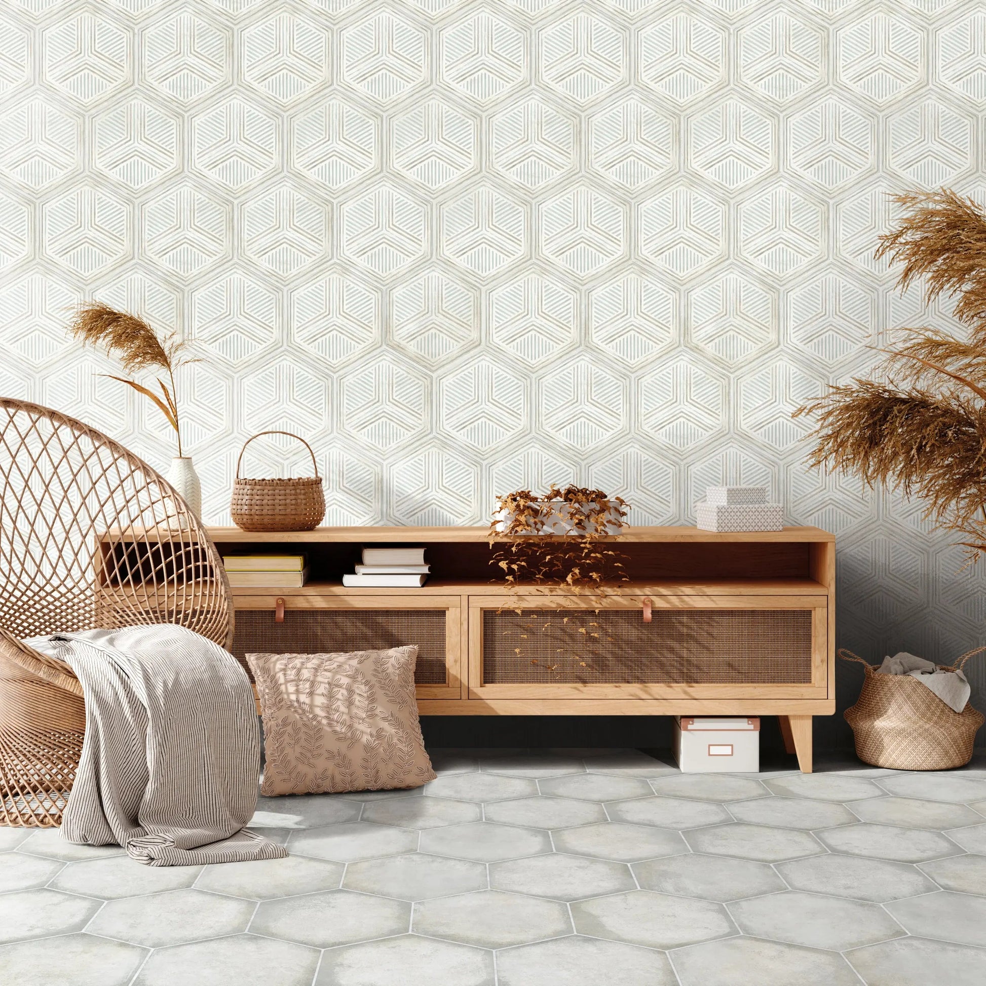 Shop Habitiana Luci 8 inch Hex |   Artistic Tile & Stone