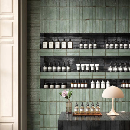 Shop Tetris Sage 2x8 |   Artistic Tile & Stone