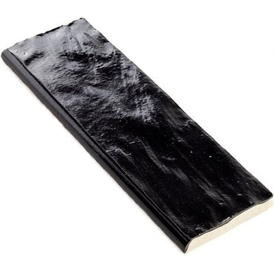 Shop Zellige Black Satin 2x8 SBN |   Artistic Tile & Stone