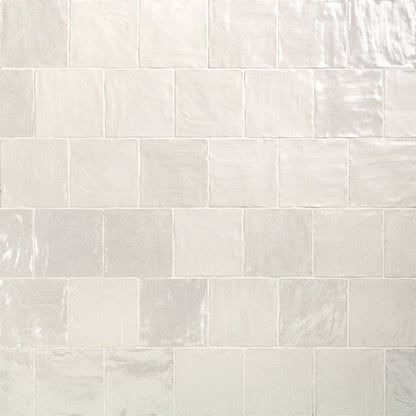 Shop Zellige White Satin 4x4 |   Artistic Tile & Stone