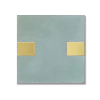 Shop Kavim 1 Green 6x6 with Brass Inserts |   Artistic Tile & Stone