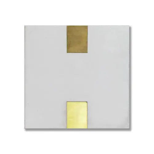 Shop Kavim 1 White 6x6 with Brass Inserts |   Artistic Tile & Stone