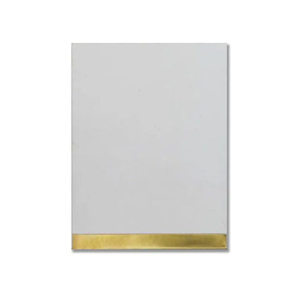 Shop Kavim 2 White 6x8 with Brass Insert |   Artistic Tile & Stone