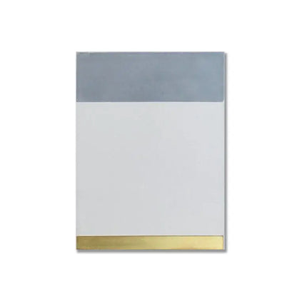 Shop Kavim 3 White & Gray 6x8 with Brass Insert |   Artistic Tile & Stone